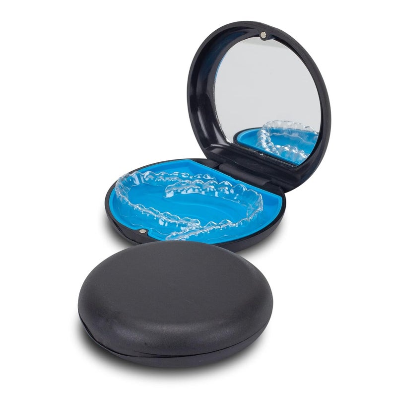 Practicon 71098115 SmileGoods Click-It Aligner Retainer Case with Removeable Drying Tray and Magnetic Closure, Pack of 12 - Image 4